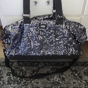 Victoria Secret Sequin Duffle Bag
